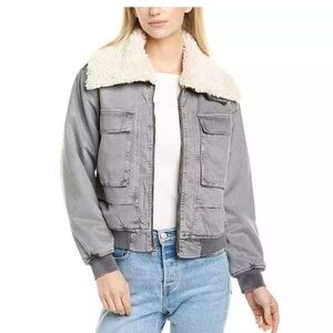 Young Reckless and Broke Sherpa bomber jacket